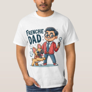 T-shirt Design de dessin de Frenchie Papa