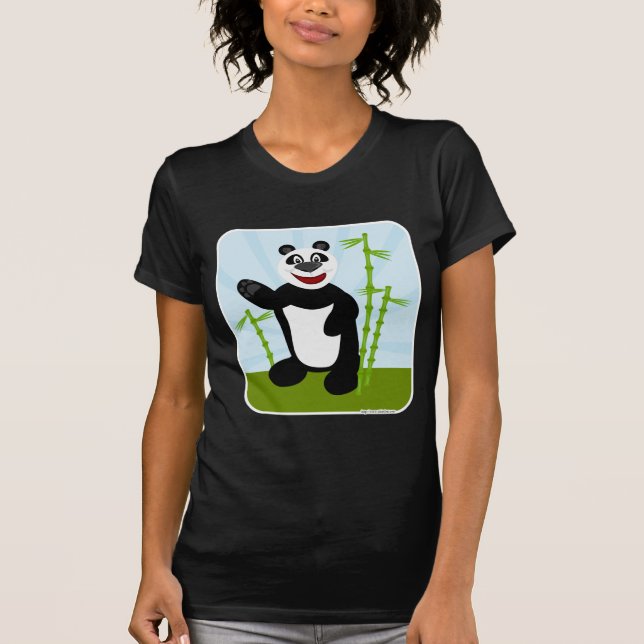 T-shirt Design de dessin de style Cute Panda Kawaii (Devant)