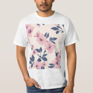T-shirt Design de fleurs roses