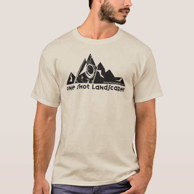 T-shirt Design de Landscaper Photographe (Devant)