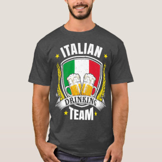 T-shirt Design de l'équipe de boisson italienne Jeux de bi
