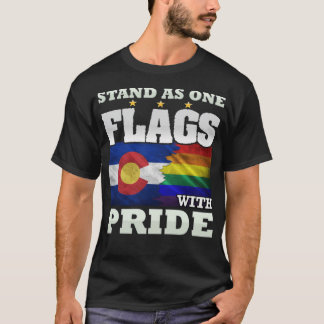 T-shirt Design de l'État LGBT et du Colorado