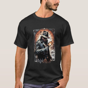 T-shirt Design de loupe détective