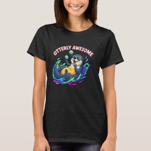 T-shirt Design de loutre de mer mignonne totalement génial