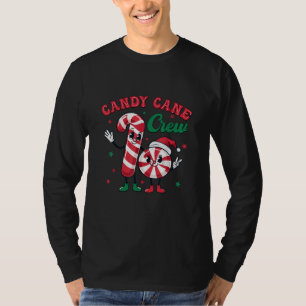 T-shirt Design de Noël de l'équipage de sucre de canne