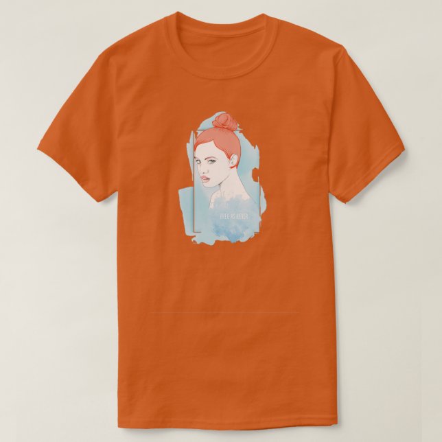 T-shirt Design de Redhead gratuit comme jamais (Design devant)