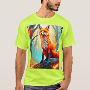T-shirt Design de scène de Crimson Fox