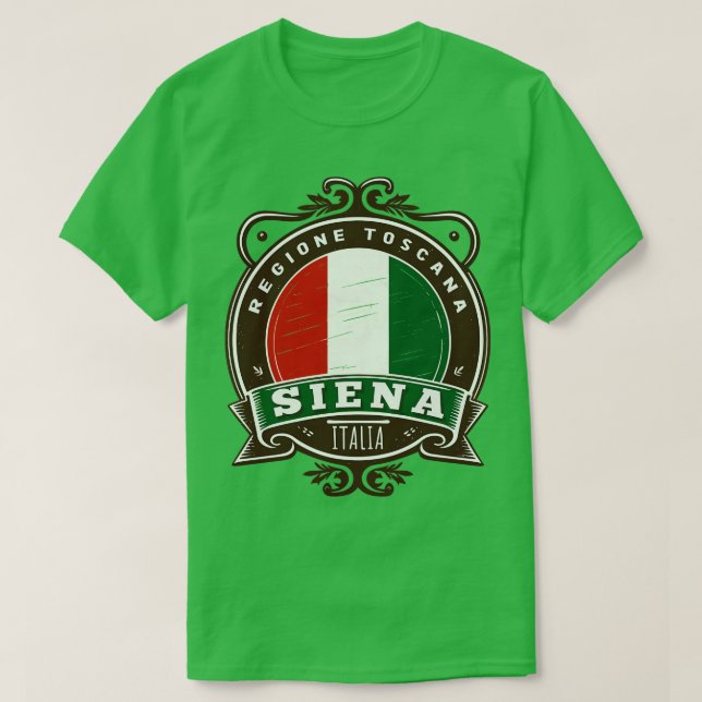 T-shirt Design de style rétro Siena Italia (Design devant)