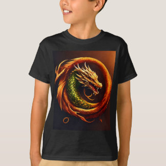 T-shirt Design de tatouage de dragon de fer - Symbole de f