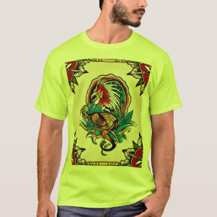 T-shirt Design de tatouage de dragon de fer - Symbole de f