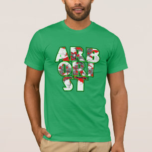 T-shirt Design de texte Cool arboriste vert et rouge