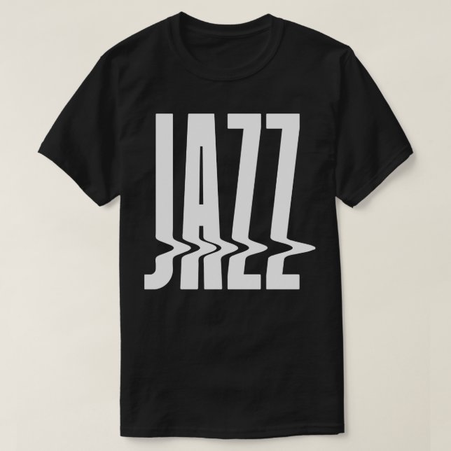 T-shirt Design de texte jazz (Design devant)