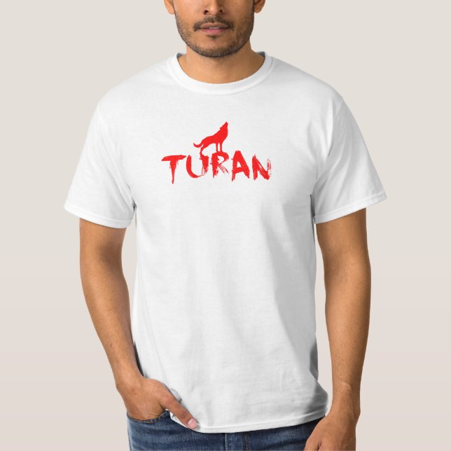 T-shirt Design de Turan Red Wolf (Devant)