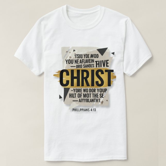 T-shirt Design de typographie chrétienne audacieuse - Foi  (Design devant)
