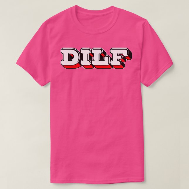 T-shirt Design de typographie de style DILF Retro (Design devant)