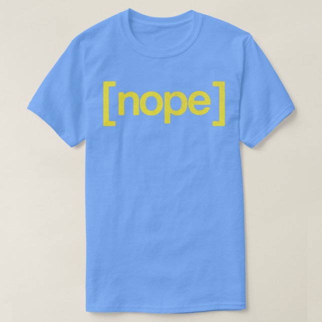 T-shirt Design de typographie de style NOPE Retro (Design devant)