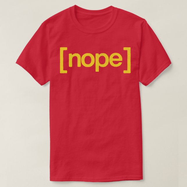 T-shirt Design de typographie de style NOPE Retro (Design devant)