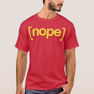 T-shirt Design de typographie de style NOPE Retro