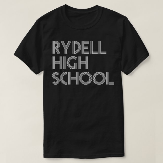 T-shirt Design de typographie du lycée Rydell (Design devant)