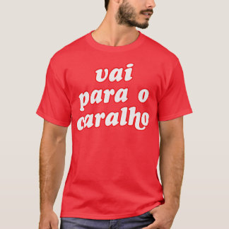 T-shirt Design de typographie humoristique portugais