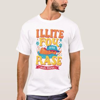 T-shirt Design de typographie multicolore en gras