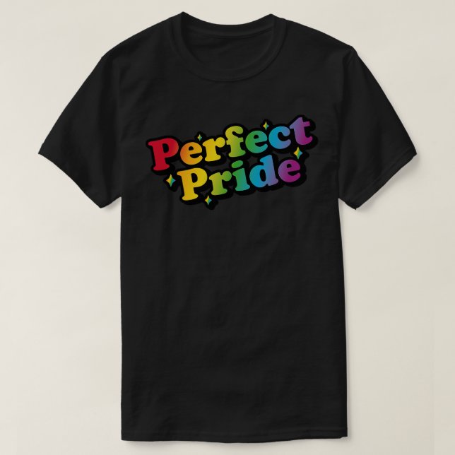 T-shirt Design de typographie rétro de Fierté parfaite (Design devant)