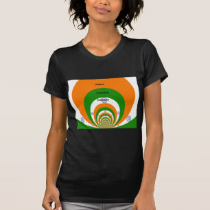 T-shirt Design des couleurs du drapeau national indien. Ha