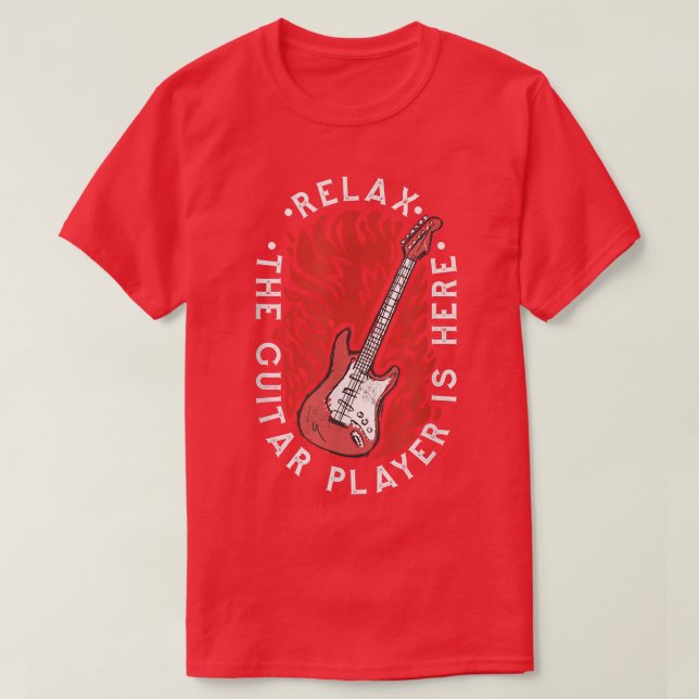 T-shirt Design des détails de la guitare (Design devant)