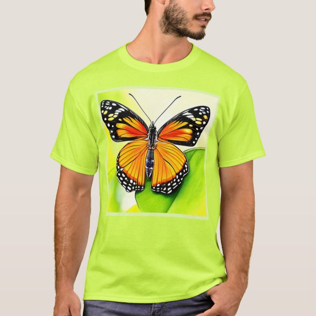 T-shirt Design détaillé de l'aile papillon (Devant)