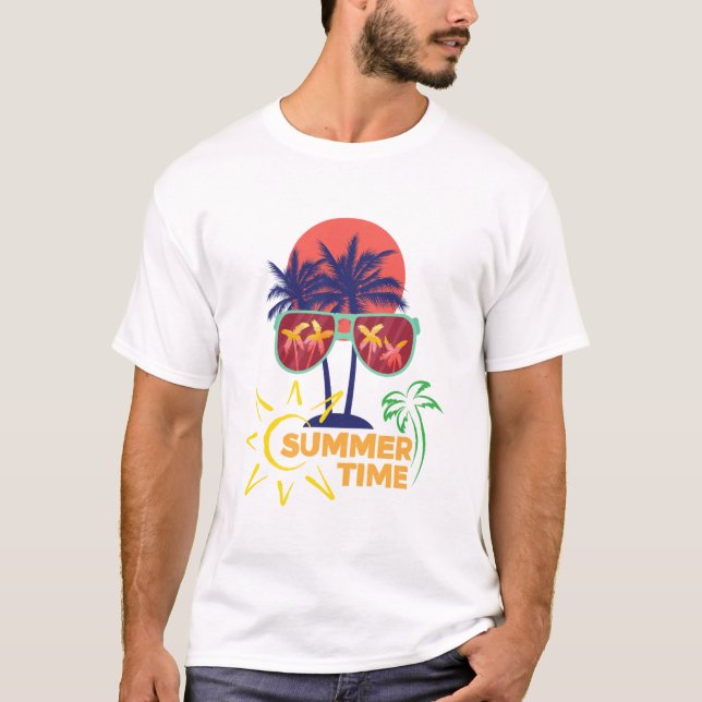 T-shirt Design d'été (Devant)