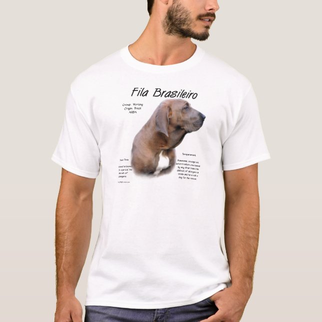 T-shirt Design d'histoire de Fila Brasileiro (Devant)