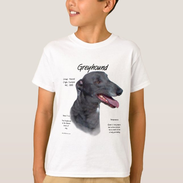 T-shirt Design d'histoire Greyhound (Devant)