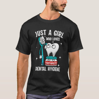 T-shirt Design D'Hygiène Dentaire Pour Filles Femmes Denta