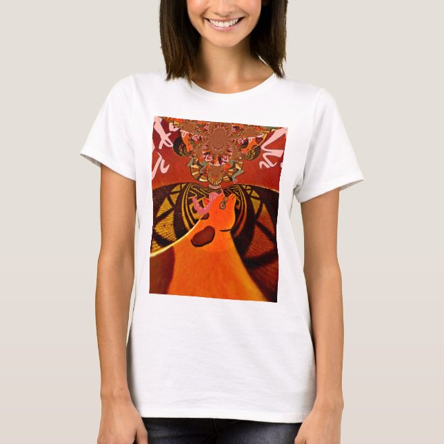 T-shirt Design d'image de Just Funny Giraffe (Devant)