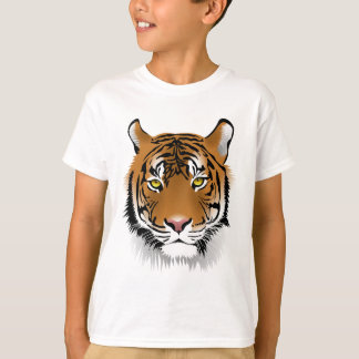 T-shirt Design d'impression de tête de tigre