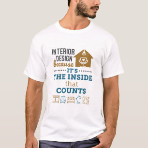 T-shirt Design d'intérieur parce que c'est l'intérieur q