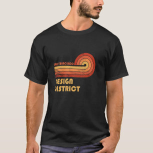 T-shirt Design District San Francisco Californie Retro Vin