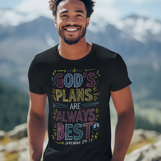 T-shirt Design Divin : Les Plans De Dieux Sont Toujours Me (Créateur téléchargé)