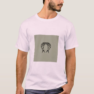 T-shirt design double poisson frisson et dos