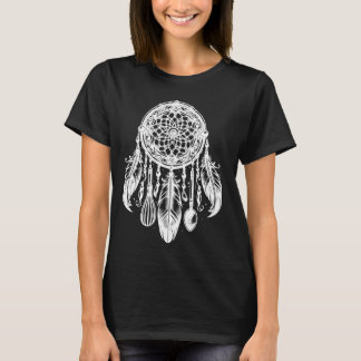 T-shirt Design Dreamcatcher Avec Plumes Pour Bohemian Des