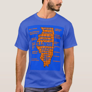 T-shirt Design drôle de l'Illinois
