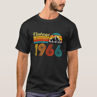 T-shirt Design drôle vintage fabriqué en 1966 pour anniver