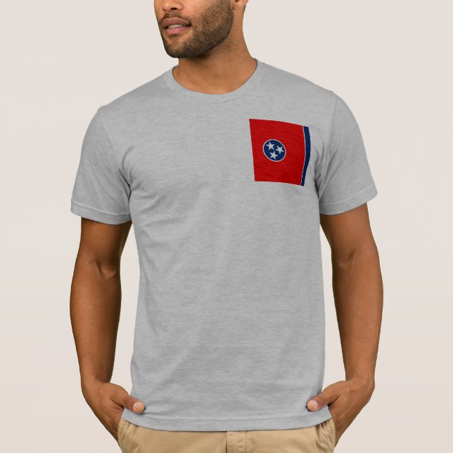 T-shirt Design du drapeau d'état du Tennessee (Devant)
