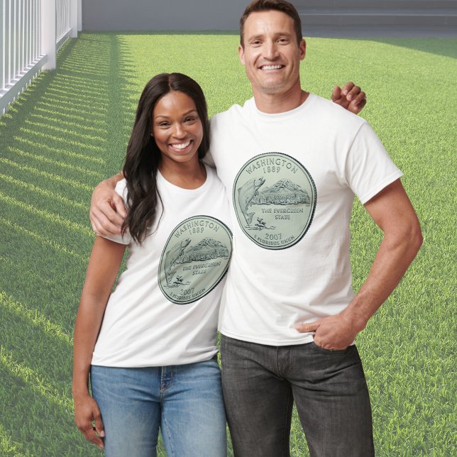 T-shirt Design du quartier d'état de Washington (Créateur téléchargé)