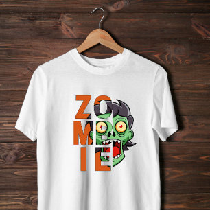 T-shirt Design éffrayant de Zombie Halloween