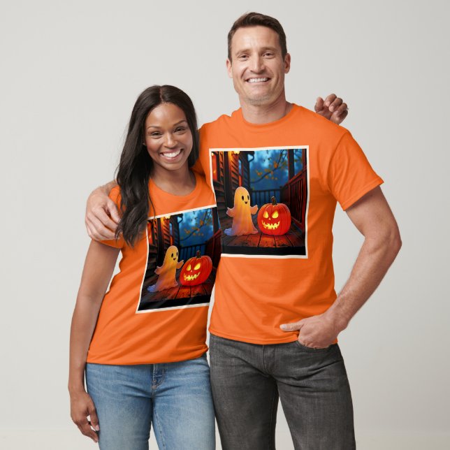 T-shirt Design éffrayant d'Halloween brillant (Unisexe)