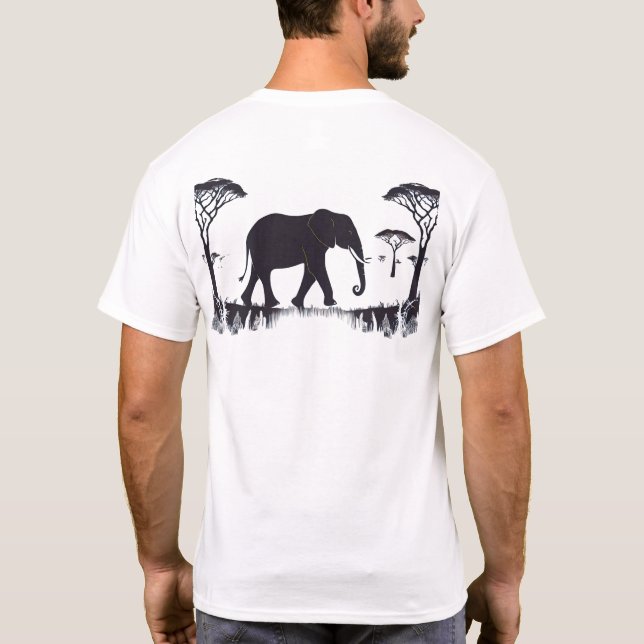 T-shirt Design éléphant (Dos)