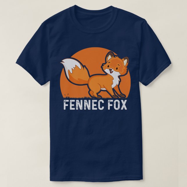 T-shirt Design Extraordinaire Fennec Fo Lover Funny fennec (Design devant)