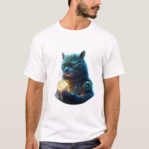 T-shirt Design Fractal Rouge Jaune Et Vert