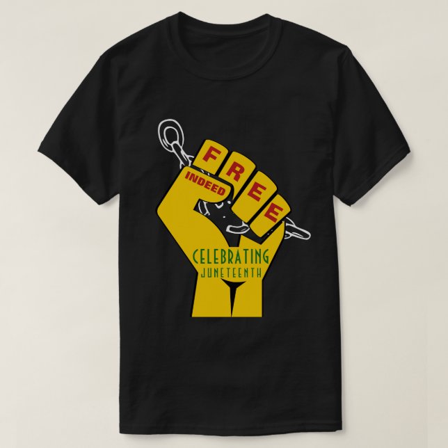 T-shirt Design Free Effectif JUNETEENTH (Design devant)